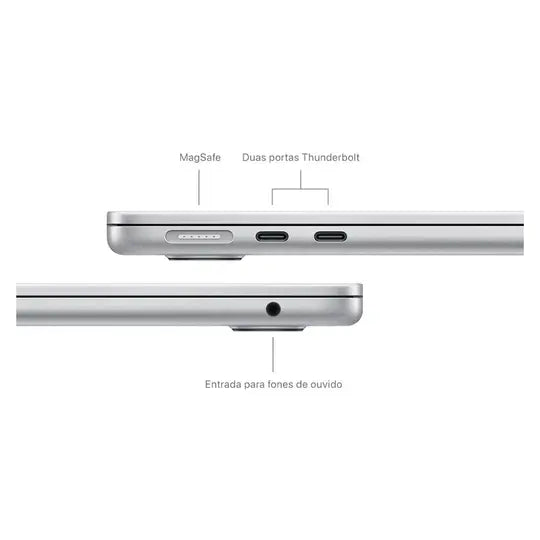 MacBook Air 15" Apple M3 (16GB RAM 256GB SSD) - Prateado